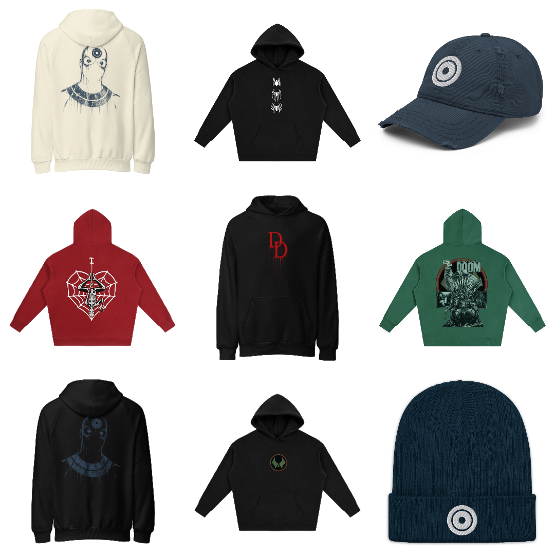 Hoodies + T-shirts + Jackets + Hats