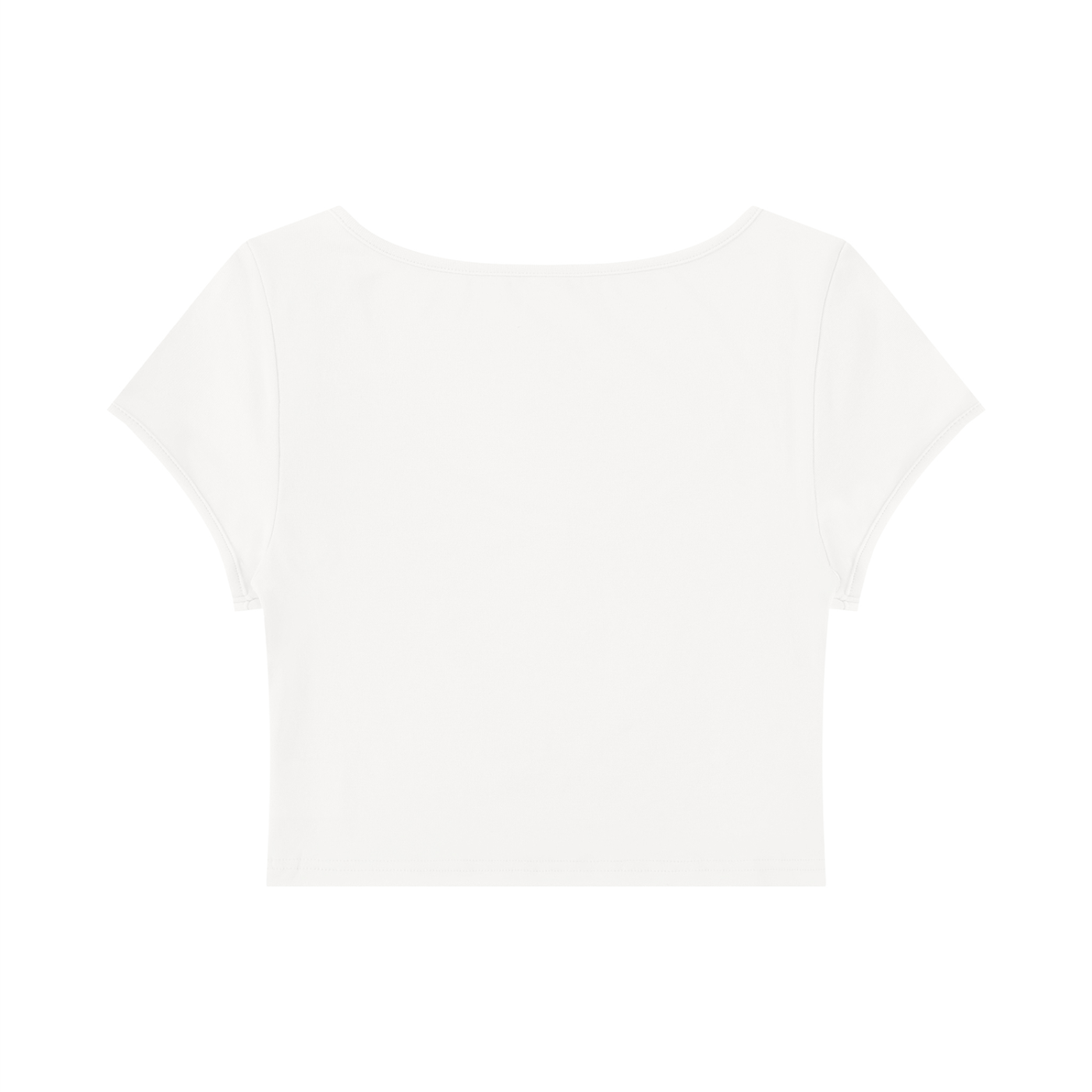 Mary Jane Slim Cap Sleeve Crop T-Shirt