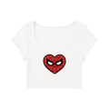 Mary Jane Slim Cap Sleeve Crop T-Shirt