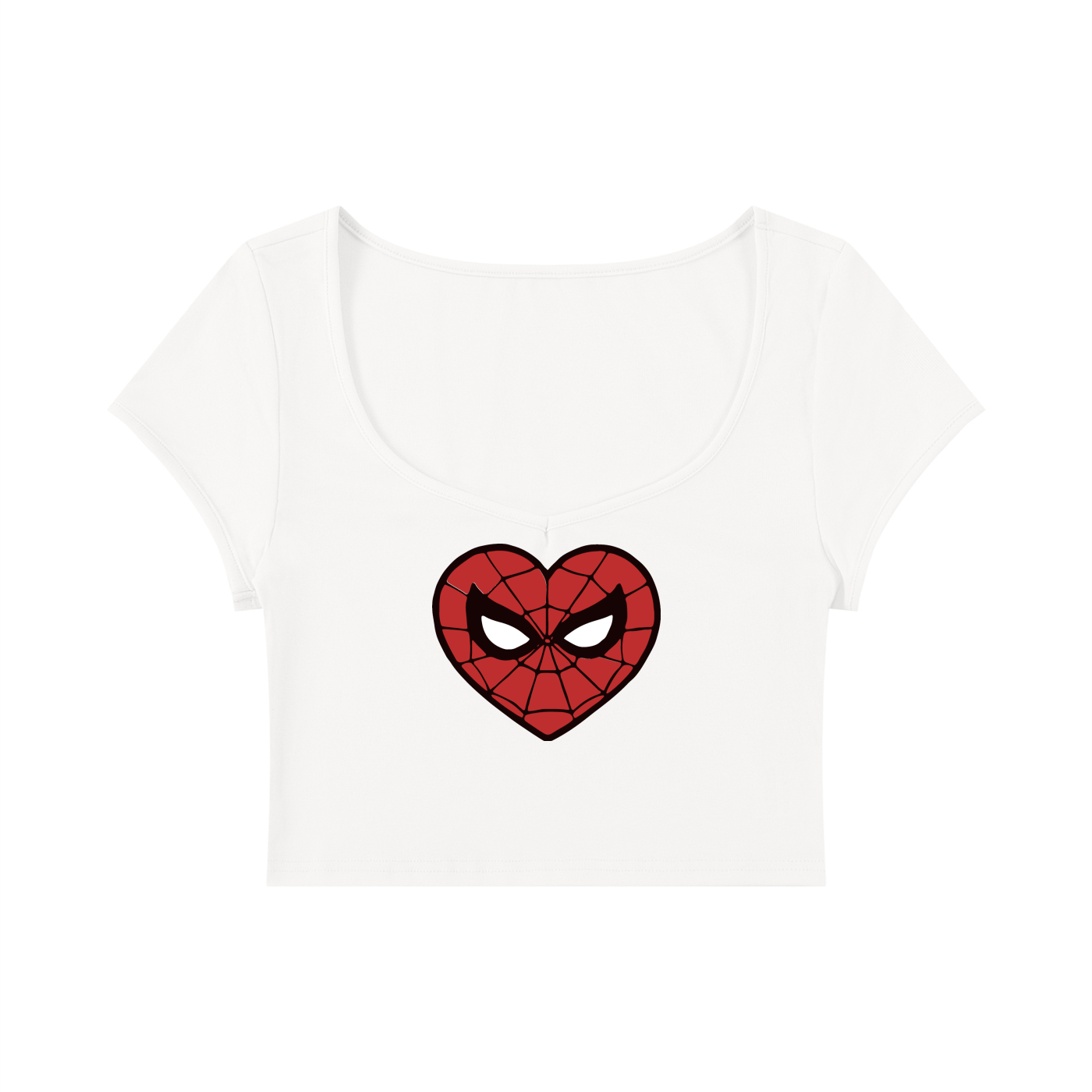 Mary Jane Slim Cap Sleeve Crop T-Shirt