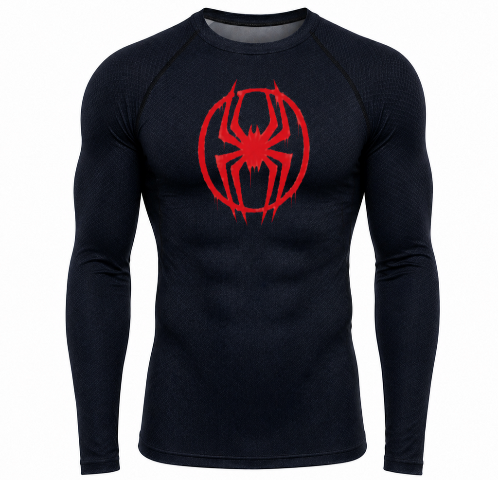 Spiderman Miles Morales  spider-verse compression shirt