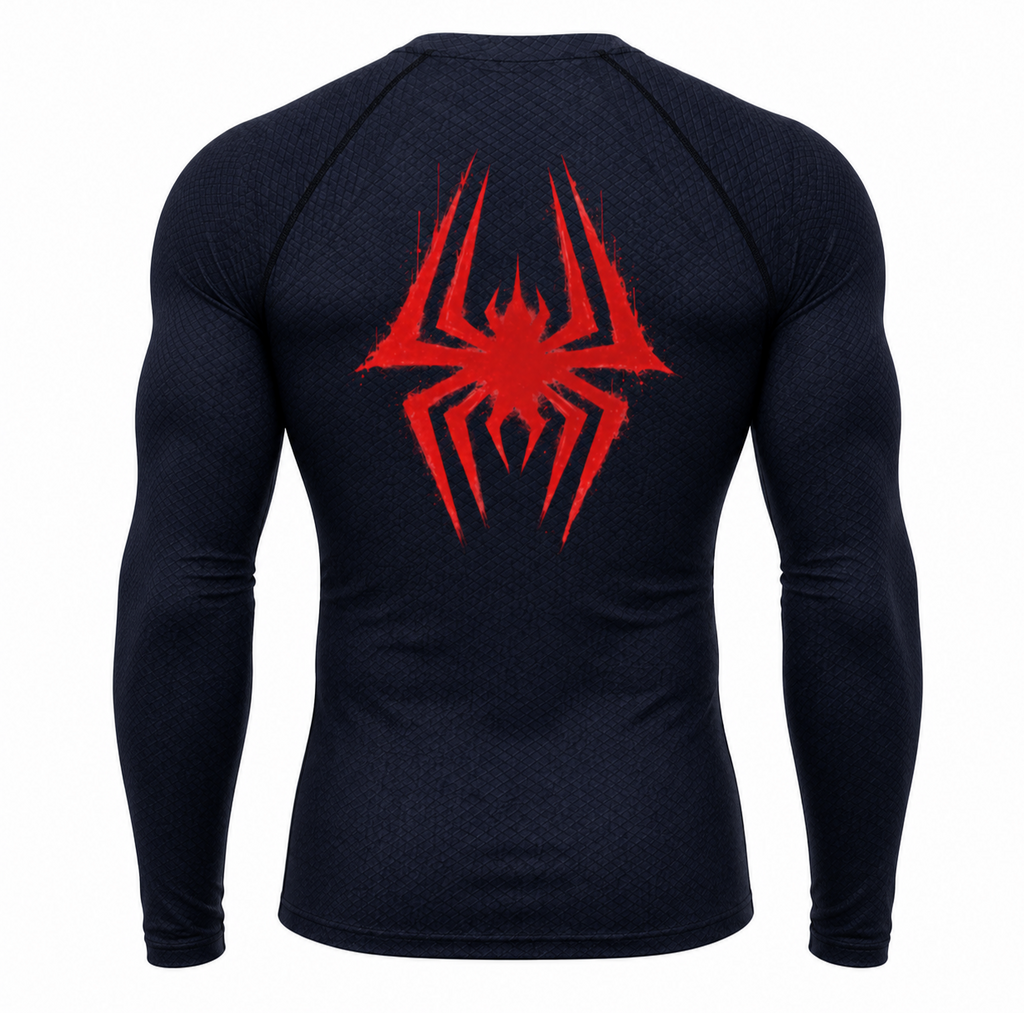 Spiderman Miles Morales  spider-verse compression shirt
